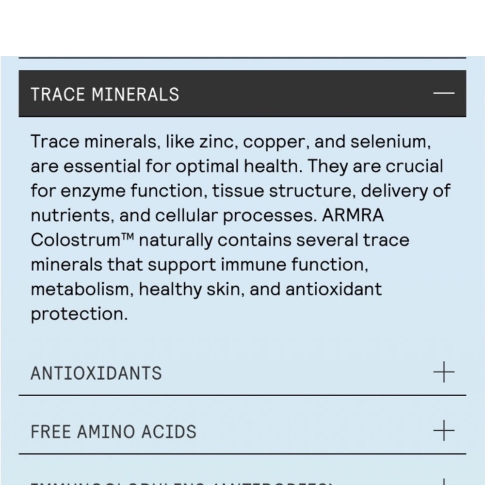 Pure and potent ARMRA Colostrum™ concentrate. Strengthen your skin, lung, & gut - Picture 5 of 15
